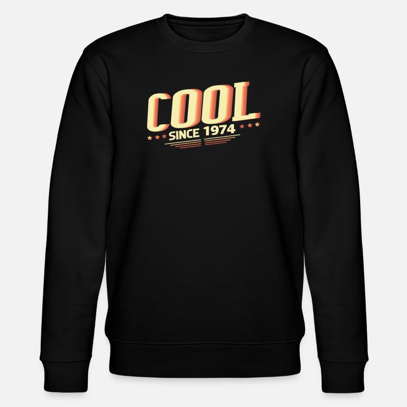 Cool seit 1974 - Stanley/Stella Unisex Bio-Sweatshirt CHANGER  - Schwarz