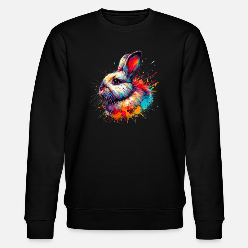 Rabbit - Stanley/Stella CHANGER Unisex Organic Sweatshirt - black