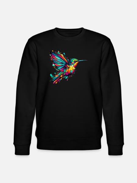 Hummingbird - Stanley/Stella CHANGER Unisex Organic Sweatshirt - black