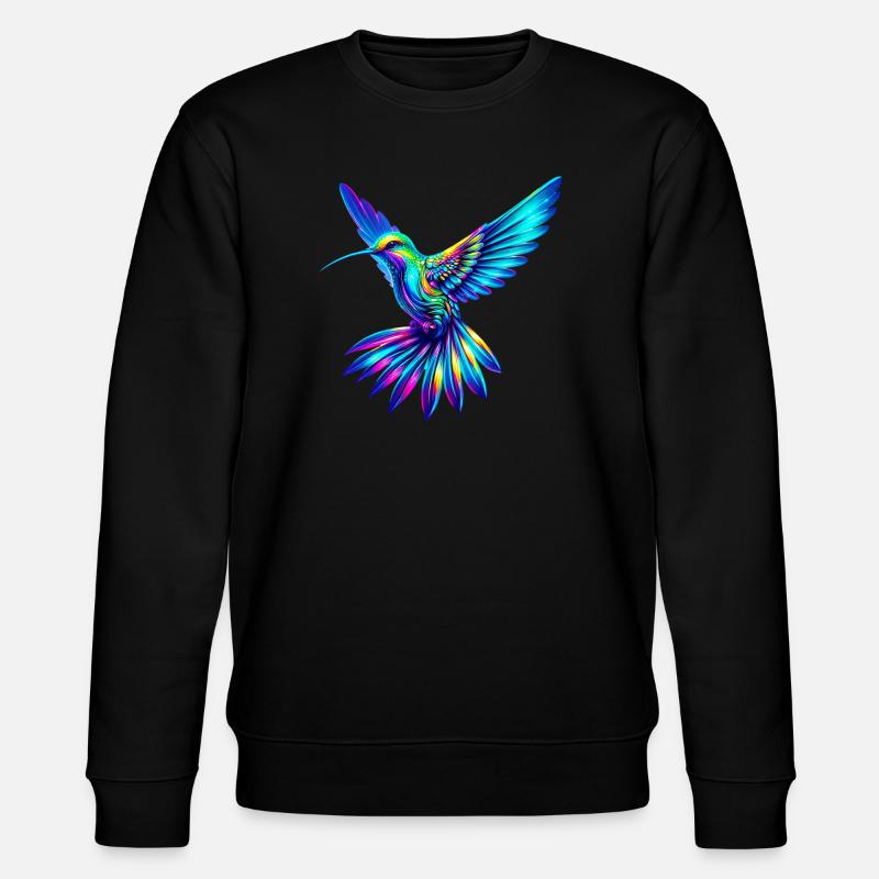 Hummingbird - Stanley/Stella CHANGER Unisex Organic Sweatshirt - black