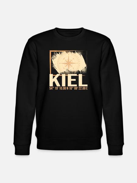 Kiel Koordinaten - Stanley/Stella Unisex Bio-Sweatshirt CHANGER - Schwarz