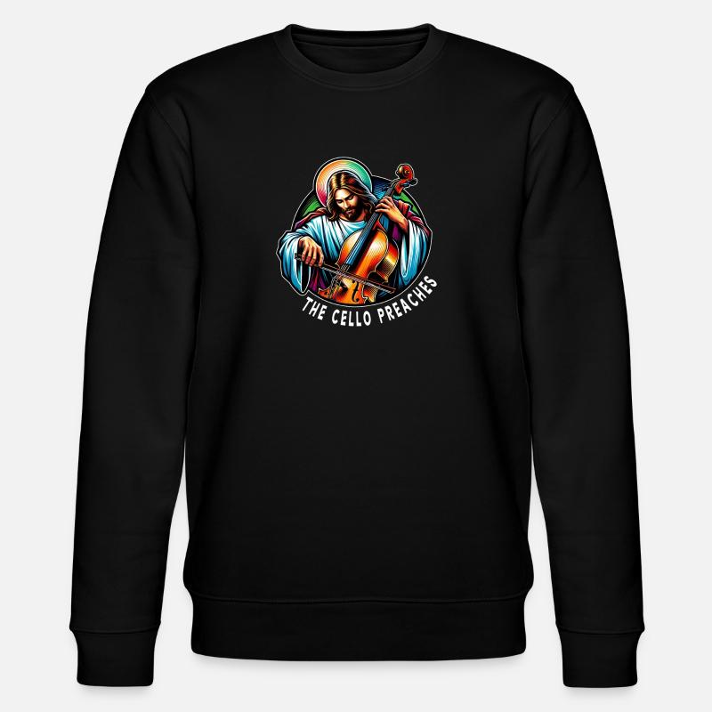 Le violoncelle prêche Jésus-Christ - Sweat bio CHANGER Stanley/Stella Unisexe - noir