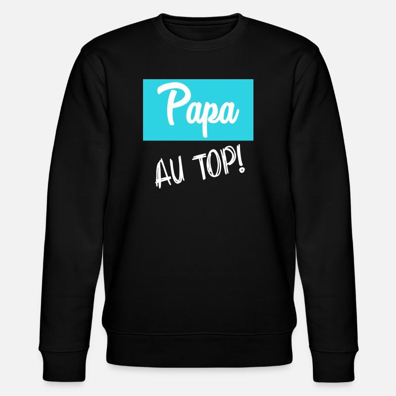 PAPA - Stanley/Stella Unisex Bio-Sweatshirt CHANGER  - Schwarz