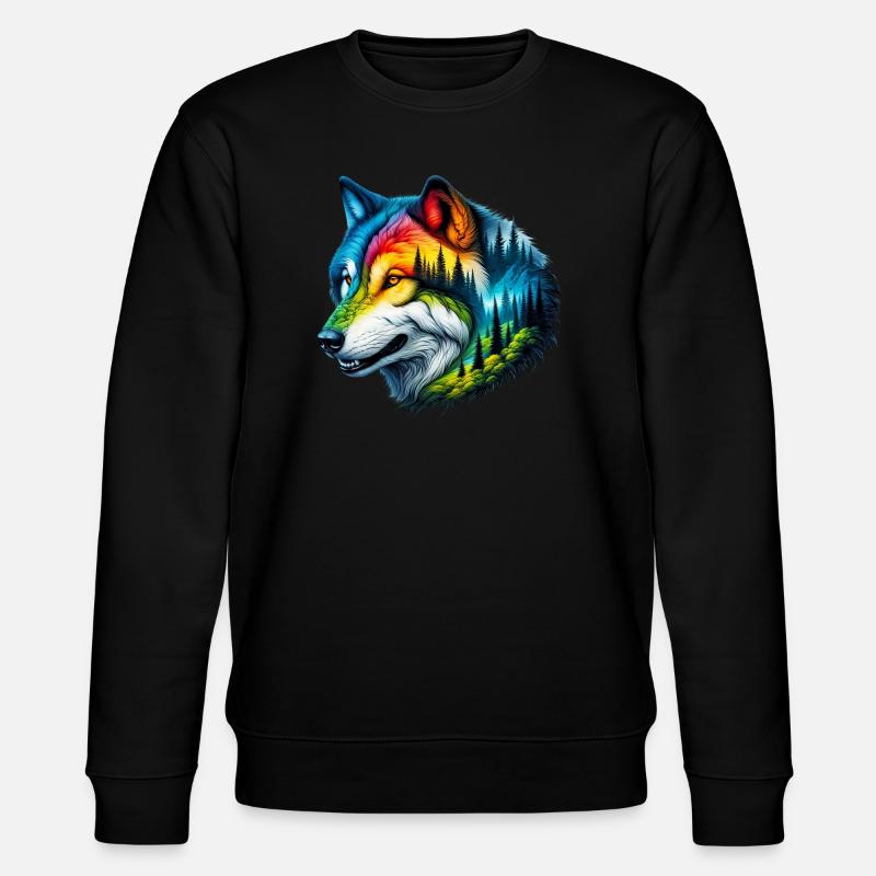 Loup - Sweat bio CHANGER Stanley/Stella Unisexe - noir