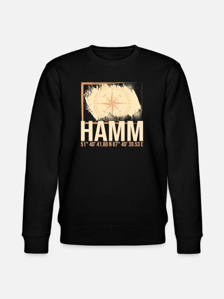 Hamm Koordinaten - Stanley/Stella Unisex Bio-Sweatshirt CHANGER - Schwarz