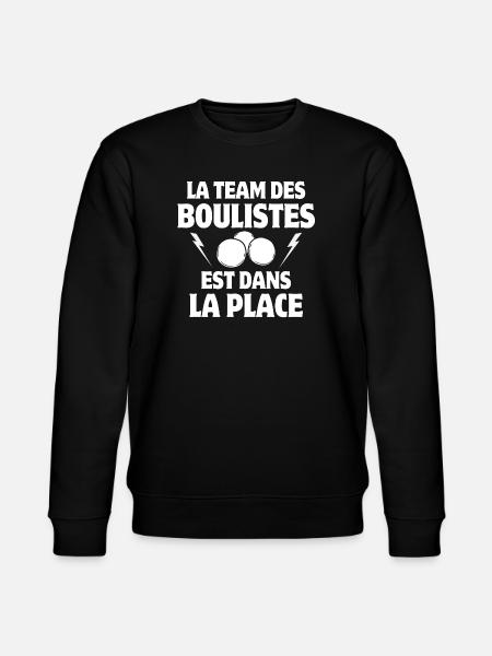pétanque, bowler, pétanque fan - Stanley/Stella CHANGER Unisex Organic Sweatshirt - black