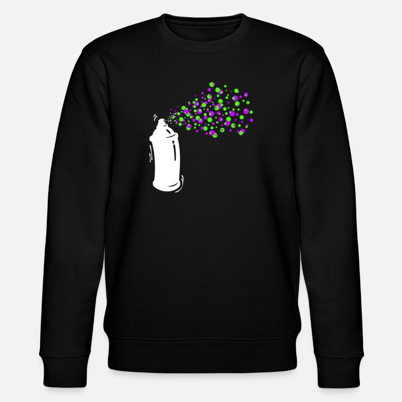 Graffiti Sprayer Spraydose Kunst Strassenkunst - Stanley/Stella Unisex Bio-Sweatshirt CHANGER  - Schwarz