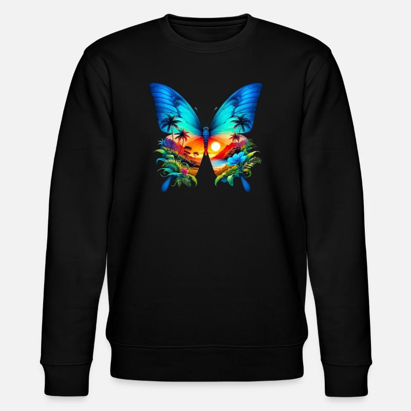 Papillon - Sweat bio CHANGER Stanley/Stella Unisexe - noir