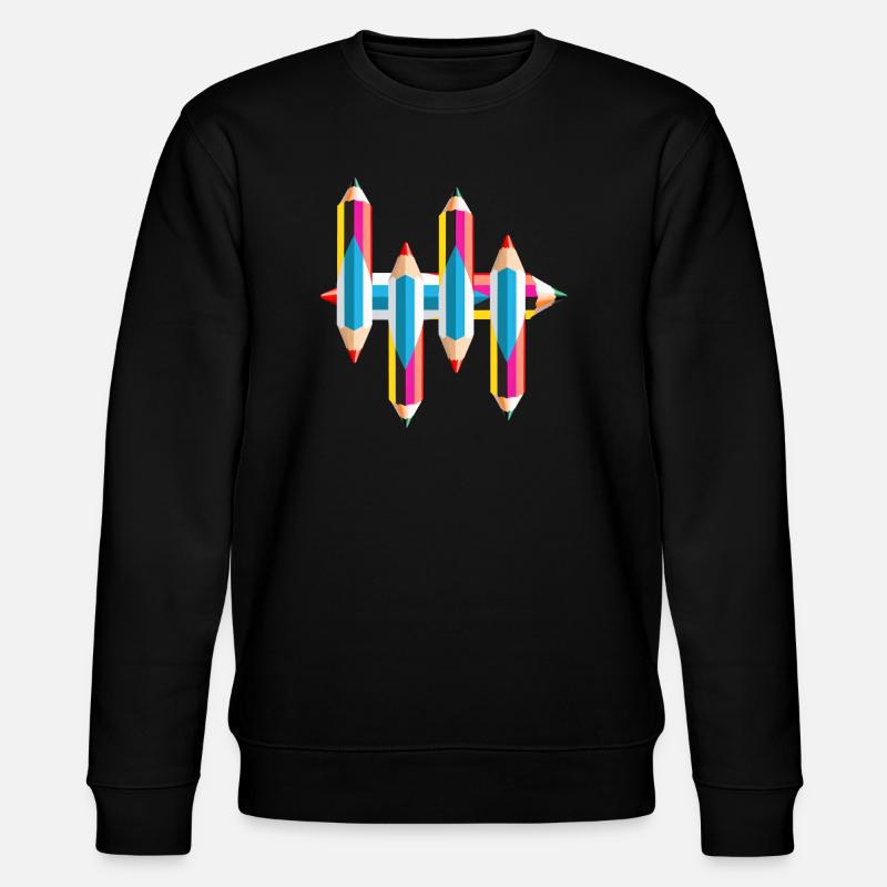 Crayons de couleur - Sweat bio CHANGER Stanley/Stella Unisexe - noir