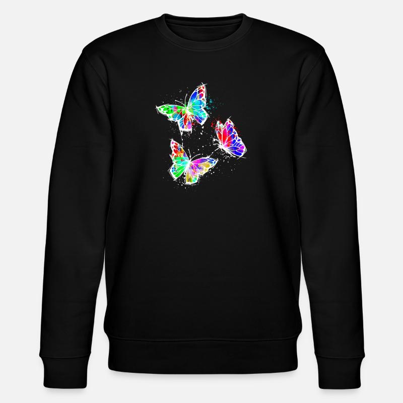 Art, Street Art, Graffiti, Papillon - Sweat bio CHANGER Stanley/Stella Unisexe - noir