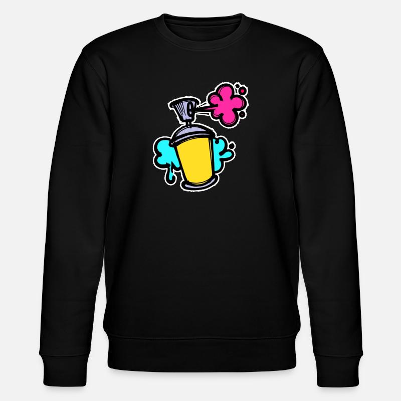 Graffiti Sreet Art Spraydose Sprayer Wildstyle - Stanley/Stella Unisex Bio-Sweatshirt CHANGER  - Schwarz