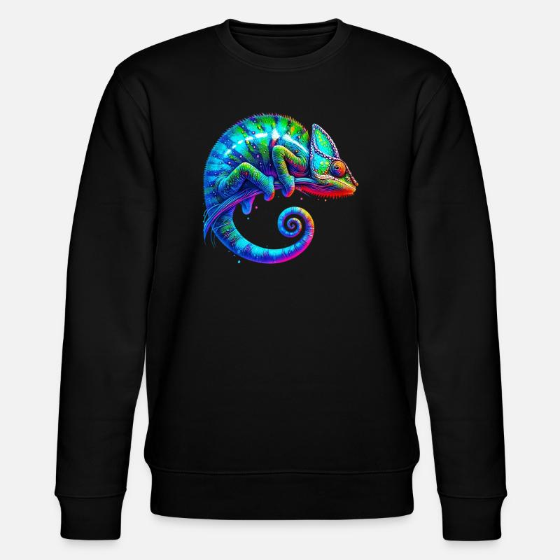 Chamäleon - Stanley/Stella Unisex Bio-Sweatshirt CHANGER  - Schwarz