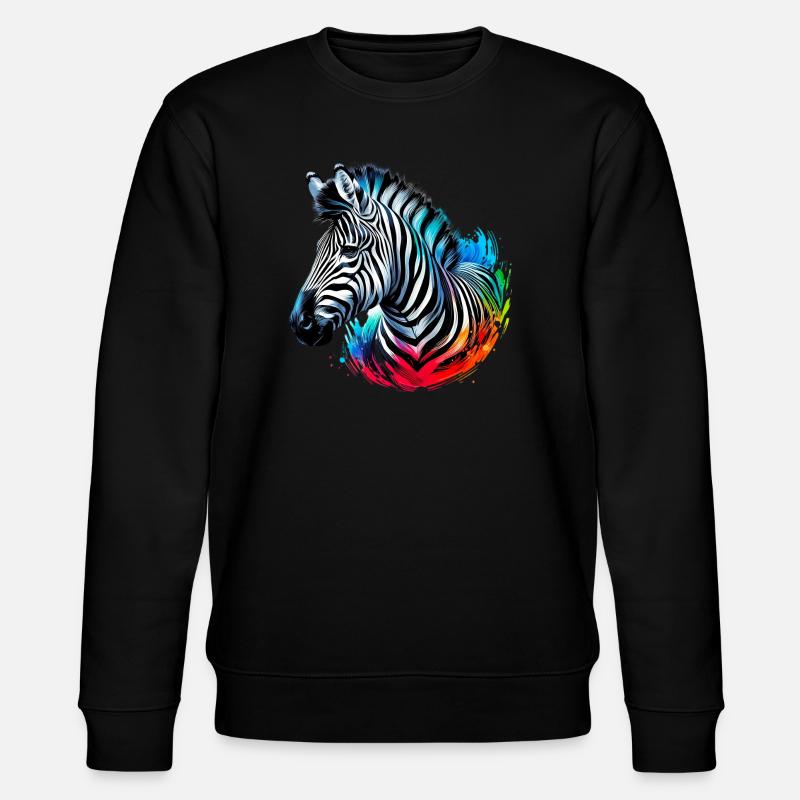 Zebra - Stanley/Stella CHANGER Unisex Organic Sweatshirt - black