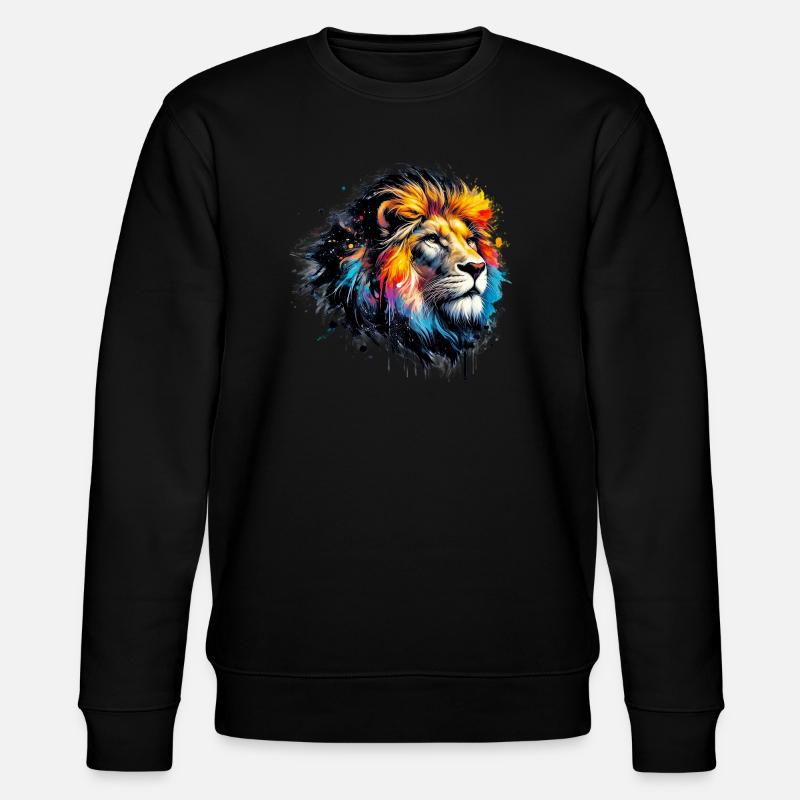 Lion - Stanley/Stella CHANGER Unisex Organic Sweatshirt - black