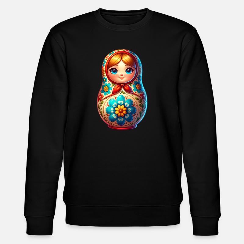 Russe Khokhloma Russie Russe Russe - Sweat bio CHANGER Stanley/Stella Unisexe - noir