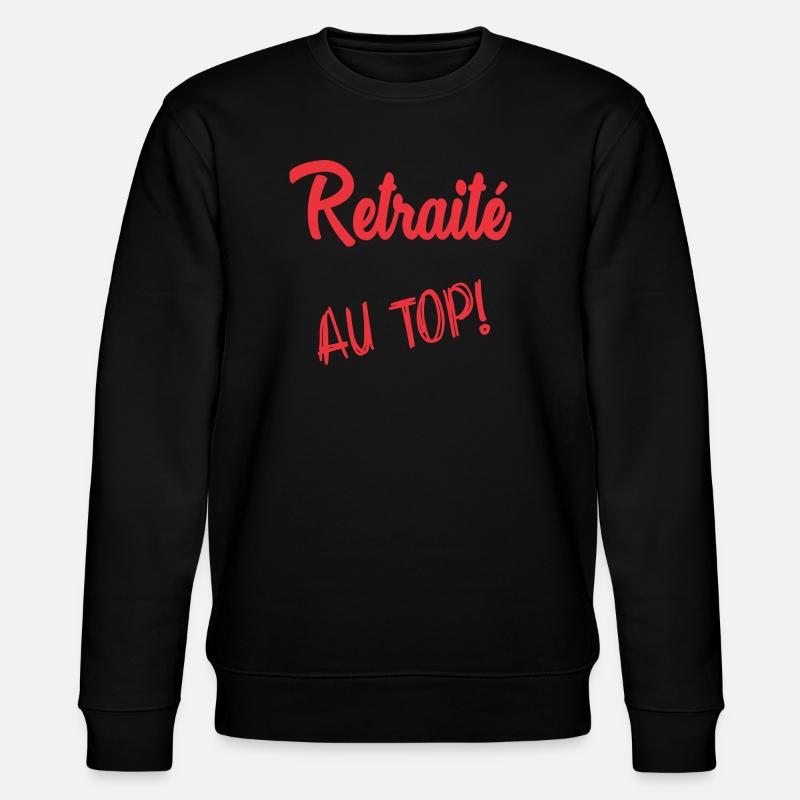 RUHESTAND. RUHESTAND. PENSIONIERT - Stanley/Stella Unisex Bio-Sweatshirt CHANGER  - Schwarz