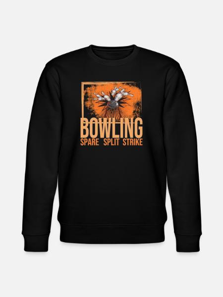 Bowling - Spare - Split - Strike - Stanley/Stella Unisex Bio-Sweatshirt CHANGER  - Schwarz