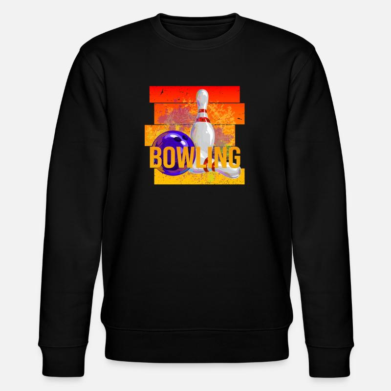 Bowling - Stanley/Stella Unisex Bio-Sweatshirt CHANGER  - Schwarz