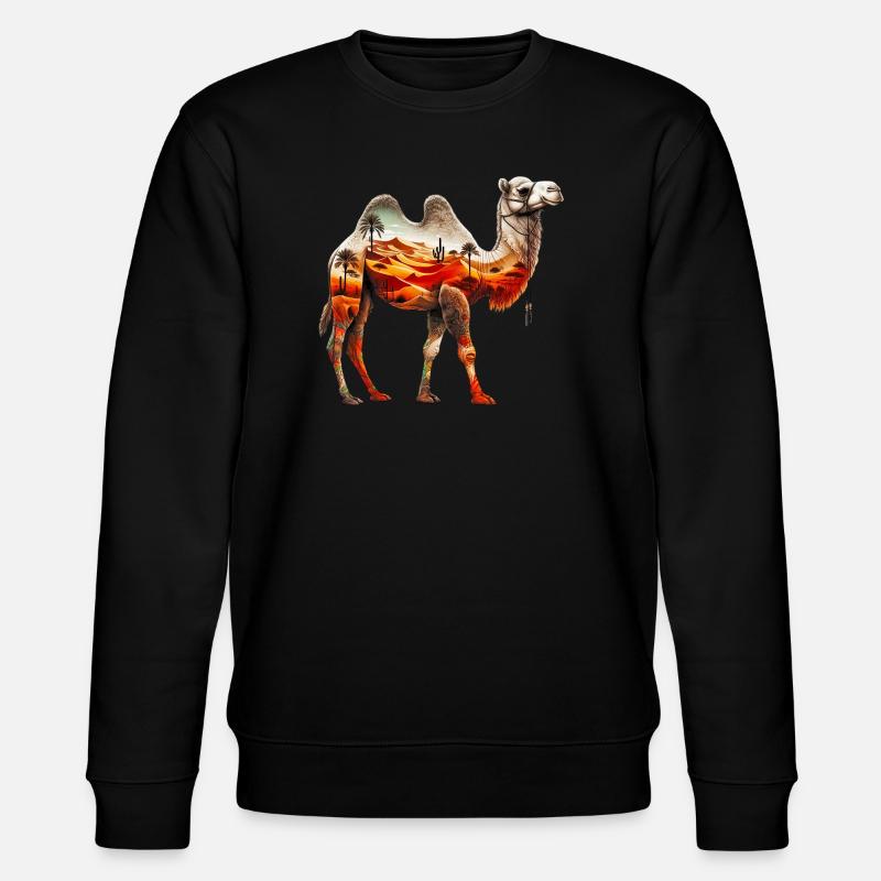 Kamel - Stanley/Stella Unisex Bio-Sweatshirt CHANGER  - Schwarz