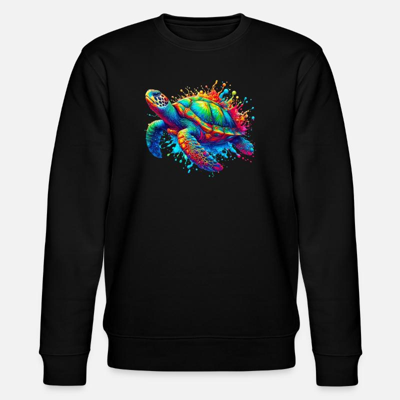 Turtle - Stanley/Stella CHANGER Unisex Organic Sweatshirt - black