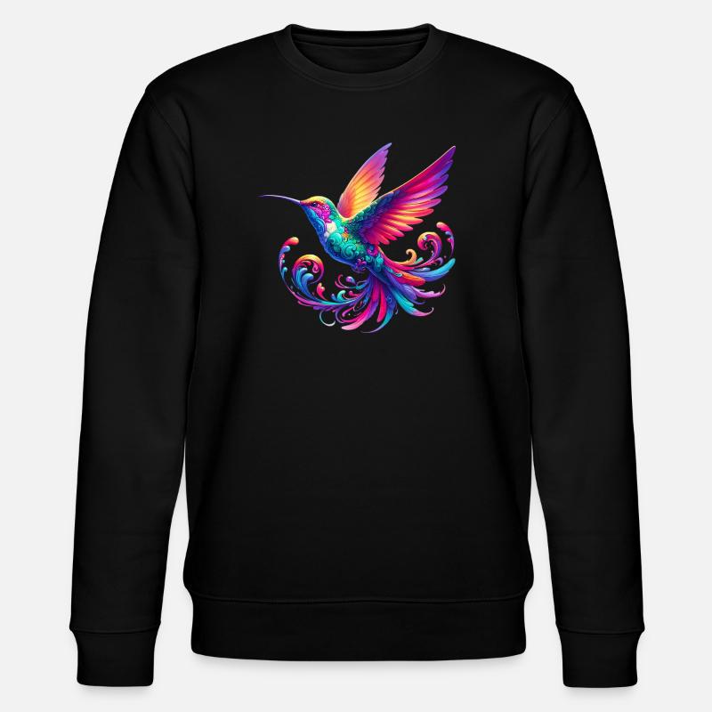 Hummingbird - Stanley/Stella CHANGER Unisex Organic Sweatshirt - black