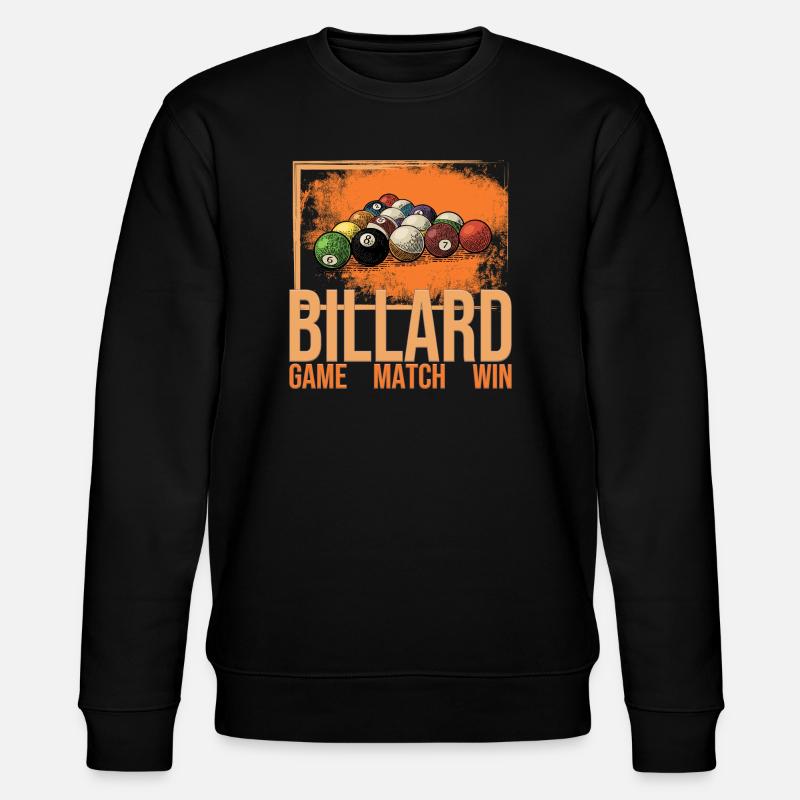 Game - Match - Win - Billard - Stanley/Stella Unisex Bio-Sweatshirt CHANGER  - Schwarz