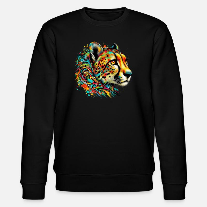 Gepard - Stanley/Stella Unisex Bio-Sweatshirt CHANGER - Schwarz