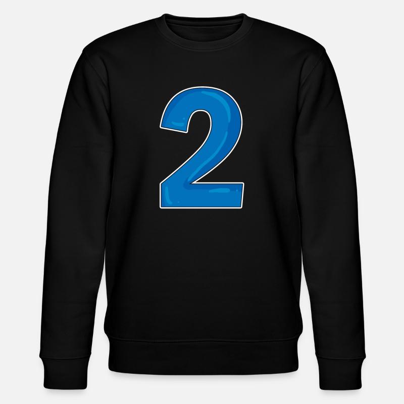 Deux - 2 - Nombre - Sweat bio CHANGER Stanley/Stella Unisexe - noir