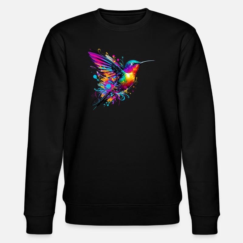 Hummingbird - Stanley/Stella CHANGER Unisex Organic Sweatshirt - black