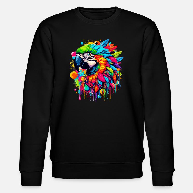 Perroquet - Sweat bio CHANGER Stanley/Stella Unisexe - noir