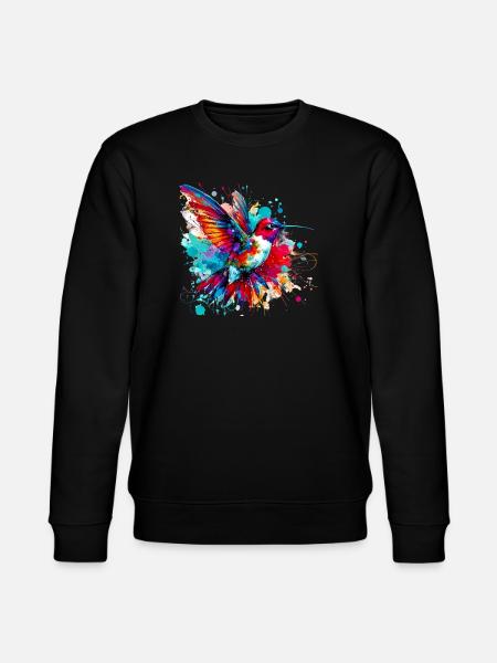 Kolibri - Stanley/Stella Unisex Bio-Sweatshirt CHANGER - Schwarz