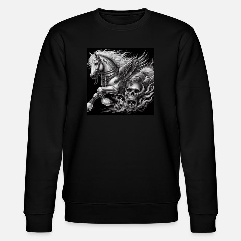 Schwerer Pegasus - Stanley/Stella Unisex Bio-Sweatshirt CHANGER  - Schwarz