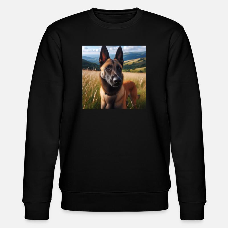 Belgischer Malinois - Stanley/Stella Unisex Bio-Sweatshirt CHANGER  - Schwarz