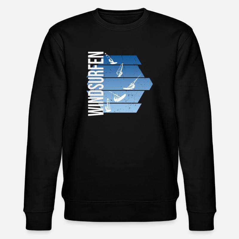 Windsurfen - Surfen - Stanley/Stella Unisex Bio-Sweatshirt CHANGER - Schwarz