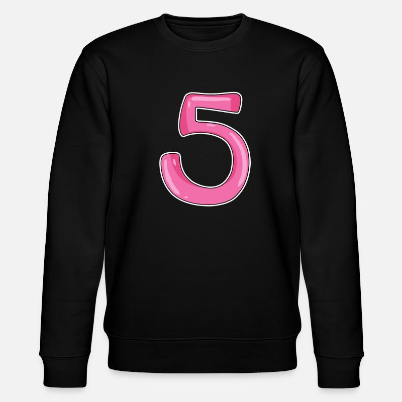 Five Number Number 5 - Stanley/Stella CHANGER Unisex Organic Sweatshirt - black