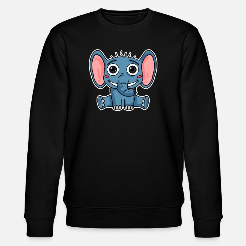 Elephant - Stanley/Stella CHANGER Unisex Organic Sweatshirt - black