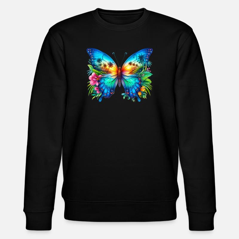 Papillon - Sweat bio CHANGER Stanley/Stella Unisexe - noir