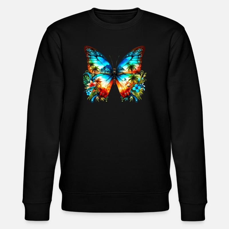 Papillon - Sweat bio CHANGER Stanley/Stella Unisexe - noir