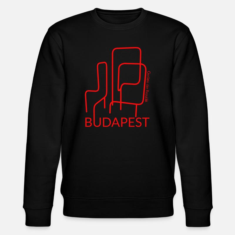 Budapest Klettergerüst - Stanley/Stella Unisex Bio-Sweatshirt CHANGER  - Schwarz