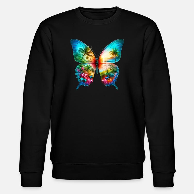 Papillon - Sweat bio CHANGER Stanley/Stella Unisexe - noir