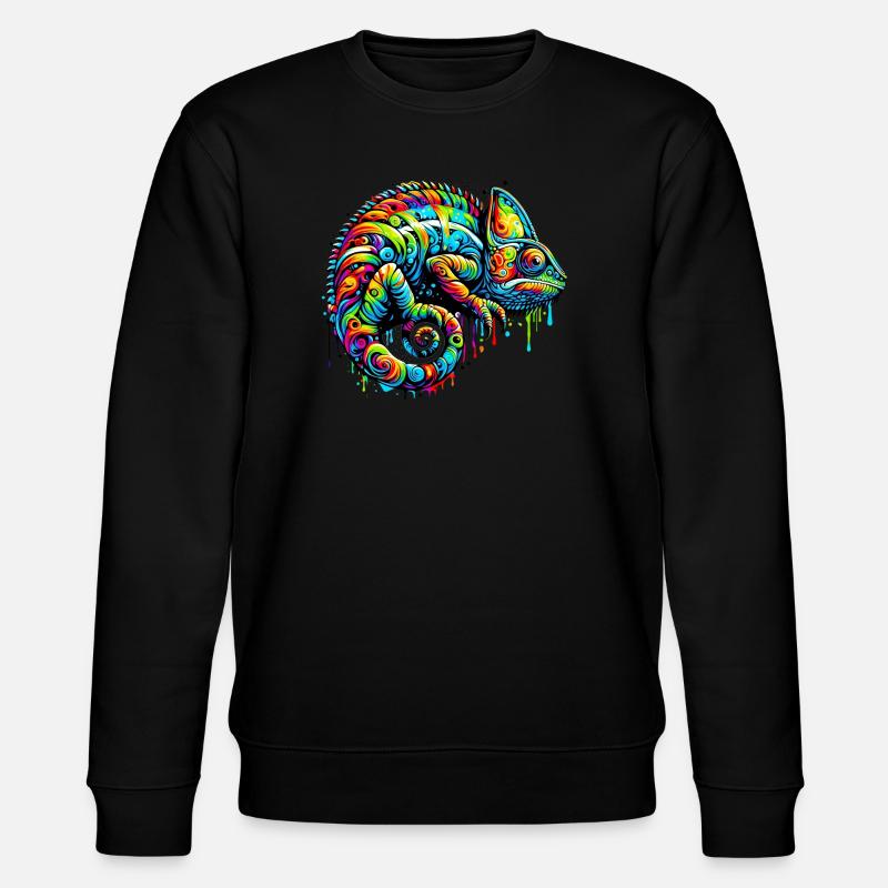 Chamäleon - Stanley/Stella Unisex Bio-Sweatshirt CHANGER  - Schwarz