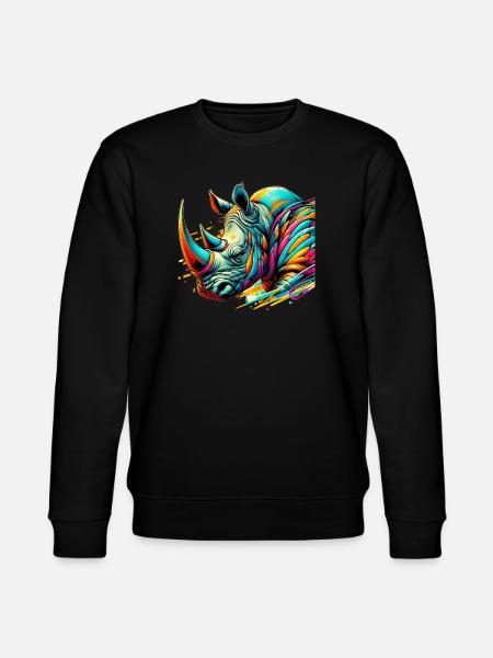 Nashorn - Stanley/Stella Unisex Bio-Sweatshirt CHANGER  - Schwarz