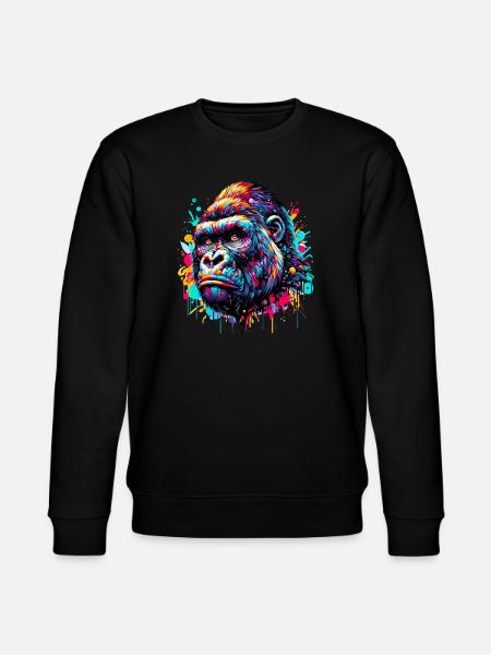 Gorilla - Stanley/Stella CHANGER Unisex Organic Sweatshirt - black