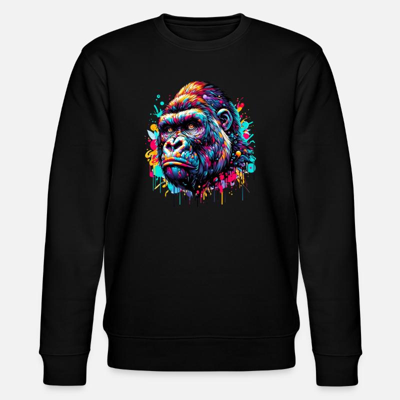 Gorille - Sweat bio CHANGER Stanley/Stella Unisexe - noir