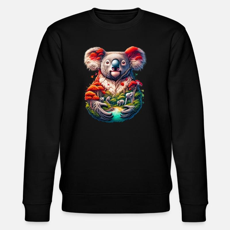 Koala - Sweat bio CHANGER Stanley/Stella Unisexe - noir