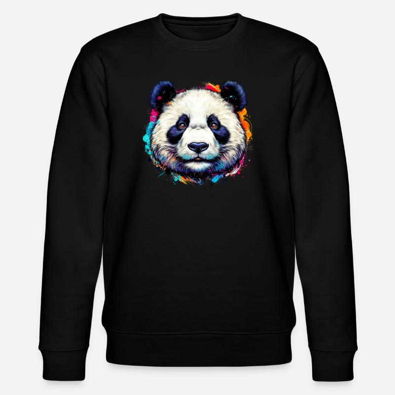 Panda - Sweat bio CHANGER Stanley/Stella Unisexe - noir
