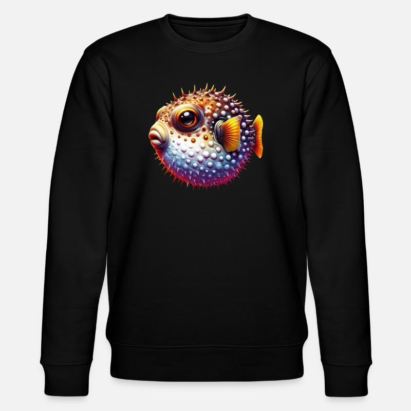 Kugelfisch - Stanley/Stella Unisex Bio-Sweatshirt CHANGER  - Schwarz