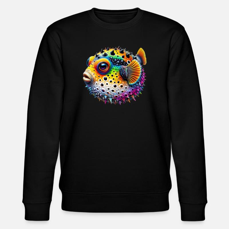 Kugelfisch - Stanley/Stella Unisex Bio-Sweatshirt CHANGER  - Schwarz