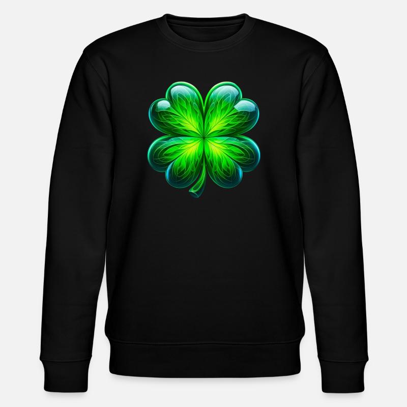 Trèfle à quatre feuilles - Sweat bio CHANGER Stanley/Stella Unisexe - noir