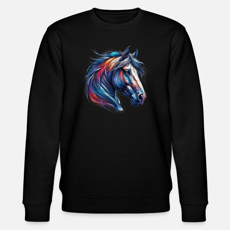 Cheval - Sweat bio CHANGER Stanley/Stella Unisexe - noir